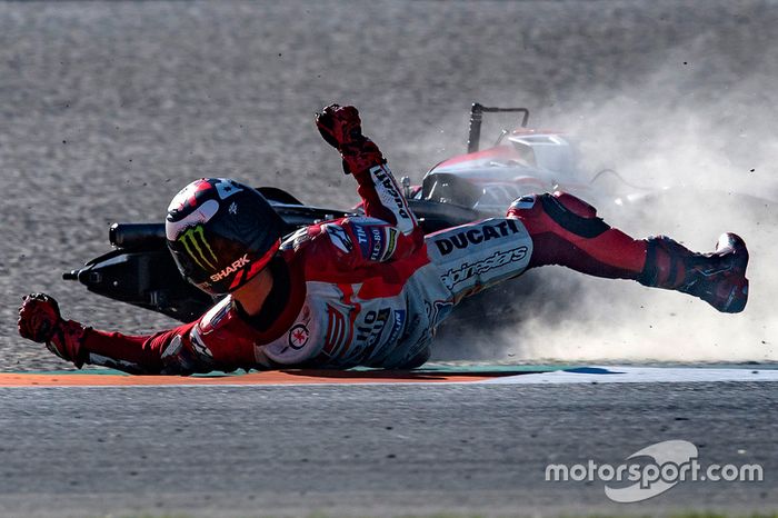 Choque de Jorge Lorenzo, Ducati Team