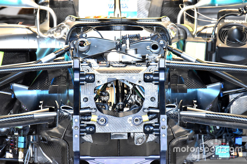 Mercedes AMG F1 W09 inside chassis