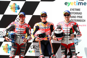 Polesitter Marc Marquez, 2. Andrea Dovizioso, 3. Jorge Lorenzo