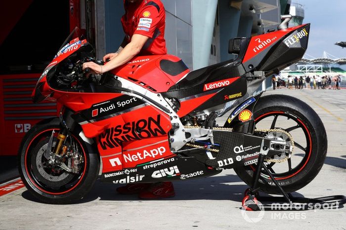 La moto de Andrea Dovizioso, Ducati Team