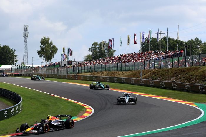 George Russell, Mercedes, Lance Stroll, Aston Martin Racing, Yuki Tsunoda, Red Bull Racing Team