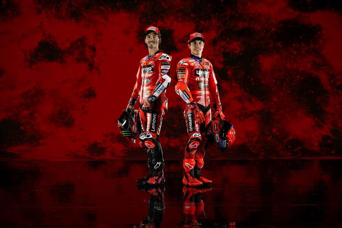 Francesco Bagnaia, Equipo Ducati, Marc Márquez, Equipo Ducati