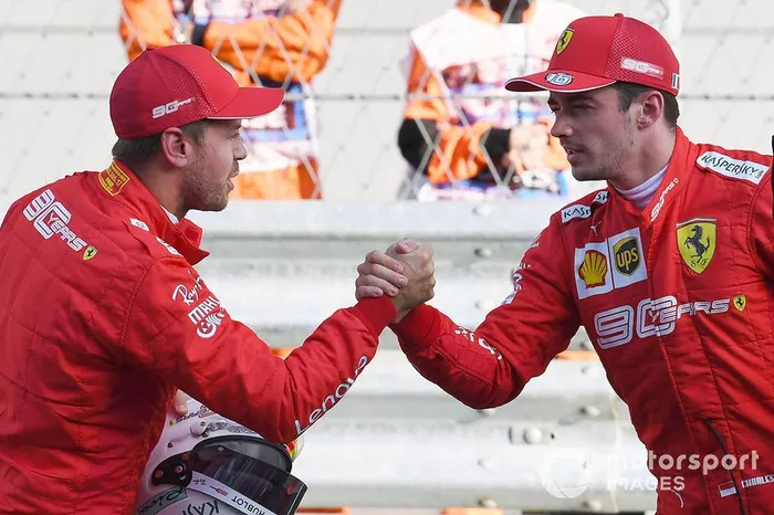 Sebastian Vettel, Ferrari, Charles Leclerc, Ferrari
