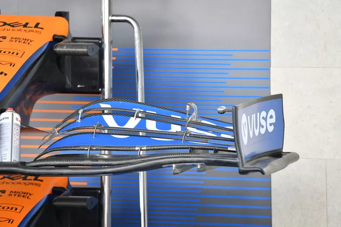 McLaren MCL35M front wing detail