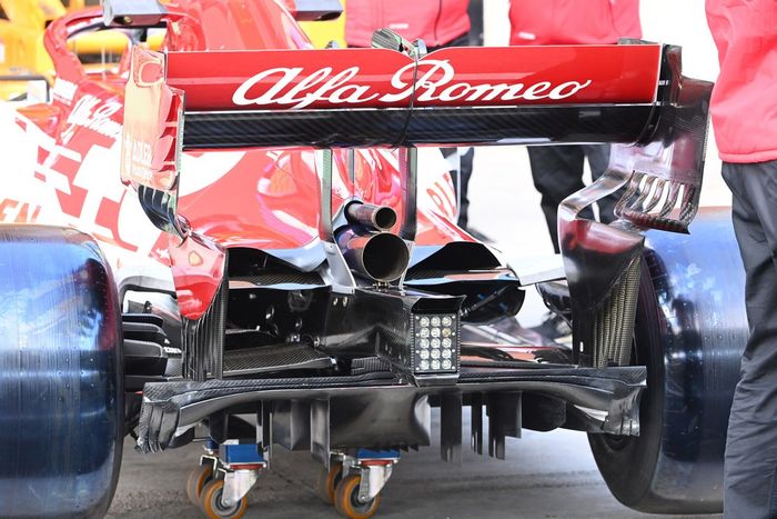 Detalle del difusor del Ferrari SF1000