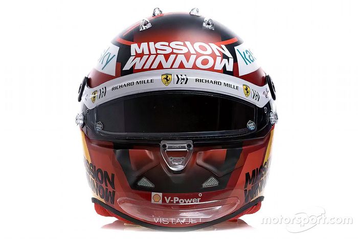 El casco de Carlos Sainz, Ferrari, para la temporada 2021