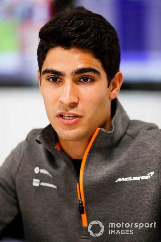 Sergio Sette Camara, McLaren speaks to the media