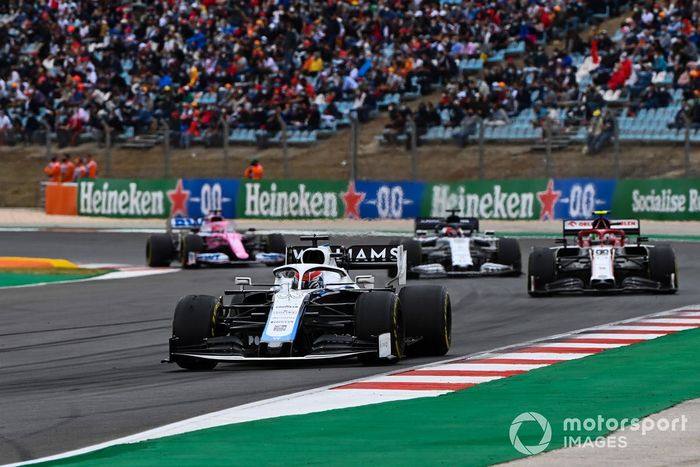 George Russell, Williams FW43, Antonio Giovinazzi, Alfa Romeo Racing C39, Daniil Kvyat, AlphaTauri AT01, Sergio Pérez, Racing Point RP20