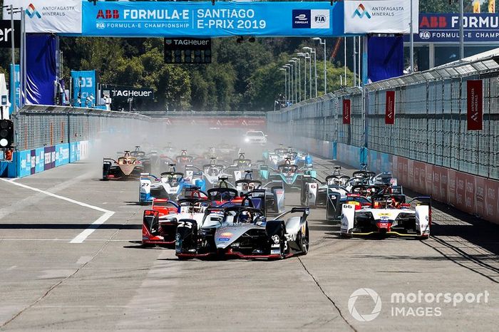 Sébastien Buemi, Nissan e.Dams, Nissan IMO1, Pascal Wehrlein, Mahindra Racing, M5 Electro, Daniel Abt, Audi Sport ABT Schaeffler, Audi e-tron FE05 