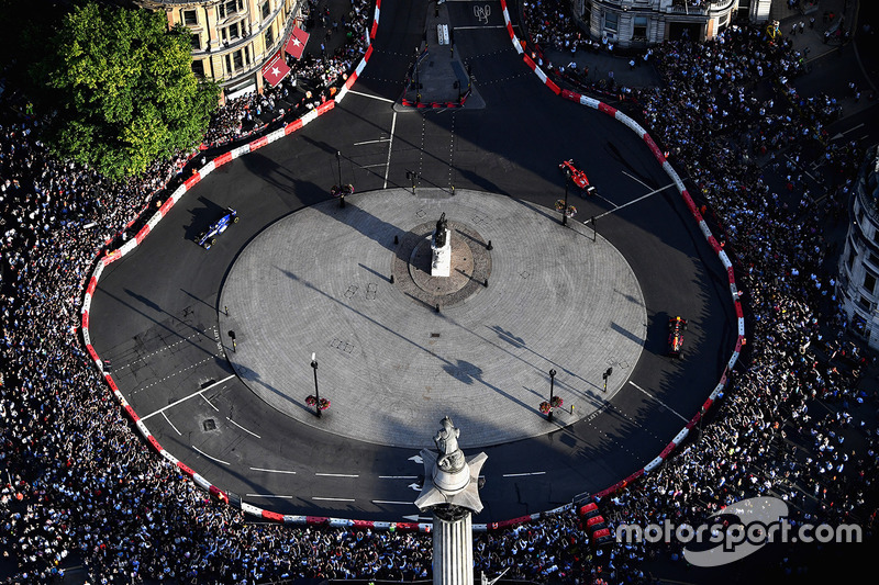 Luchtfoto van F1 Live London