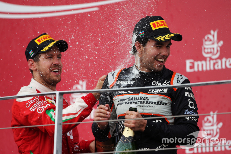 Sergio Pérez, Sahara Force India F1 celebra