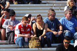 Fans in the grandstand