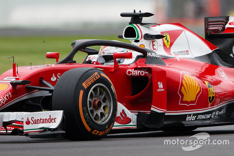 Sebastian Vettel, Ferrari SF16-H con la versione aggiornata dell'Halo