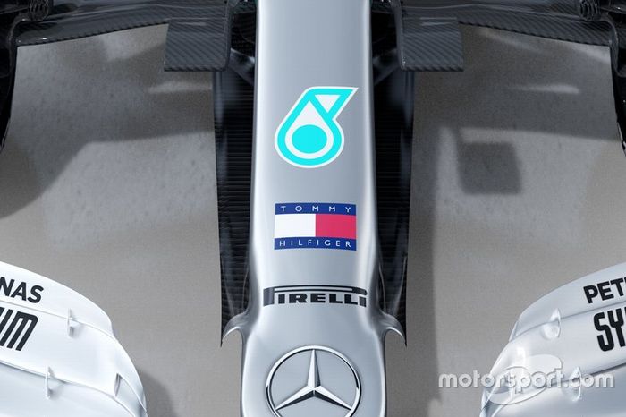 Detalle del Mercedes AMG F1 W11
