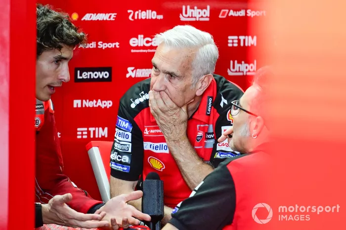 Davide Tardozzi, Team manager Ducati Team, Marc Marquez, Ducati Team,