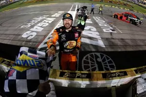 Race Winner Martin Truex Jr., Joe Gibbs Racing, Toyota Camry
