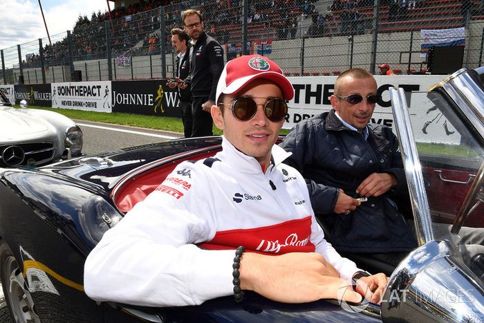 Charles Leclerc, Sauber en el drivers parade