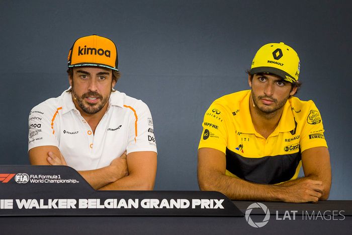 Fernando Alonso, McLaren y Carlos Sainz Jr., Renault Sport F1 Team