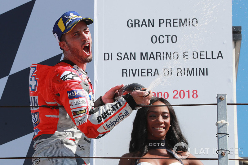 Подіум: переможець Андреа Довіціозо, Ducati Team