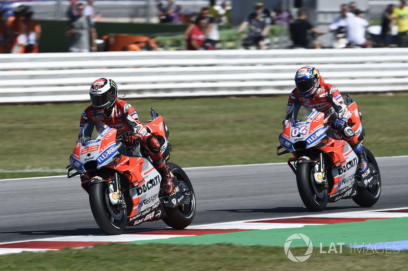 Jorge Lorenzo, Ducati Team, Andrea Dovizioso, Ducati Team