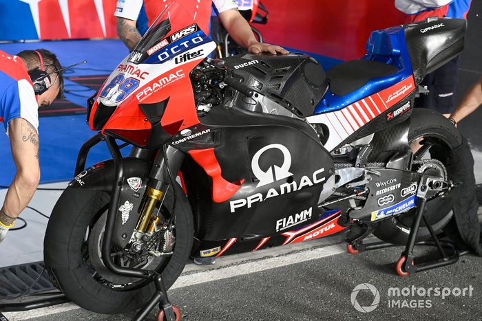 La moto de Pramac Ducati