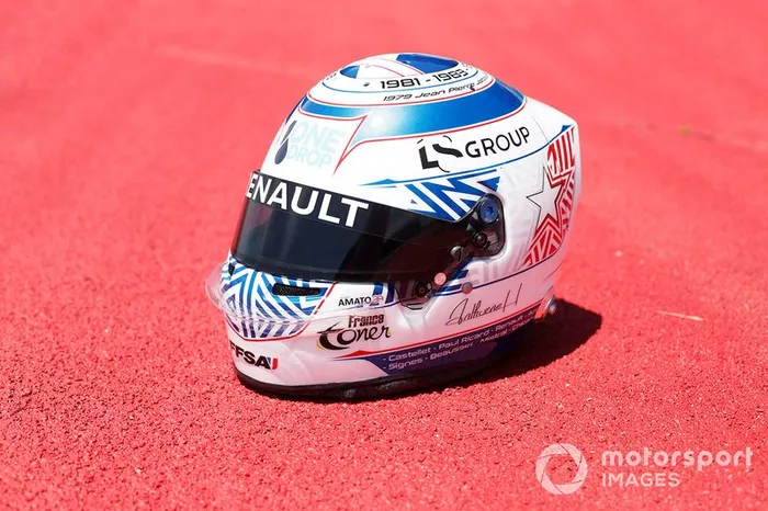 El casco de Anthoine Hubert.