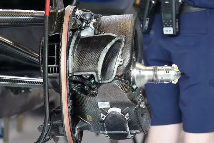 Detalle del tambor de freno del Williams FW45