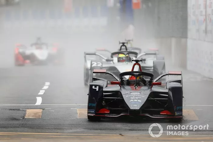 Robin Frijns, Envision Virgin Racing, Audi e-tron FE05 Oliver Rowland, Nissan e.Dams, Nissan IMO1 