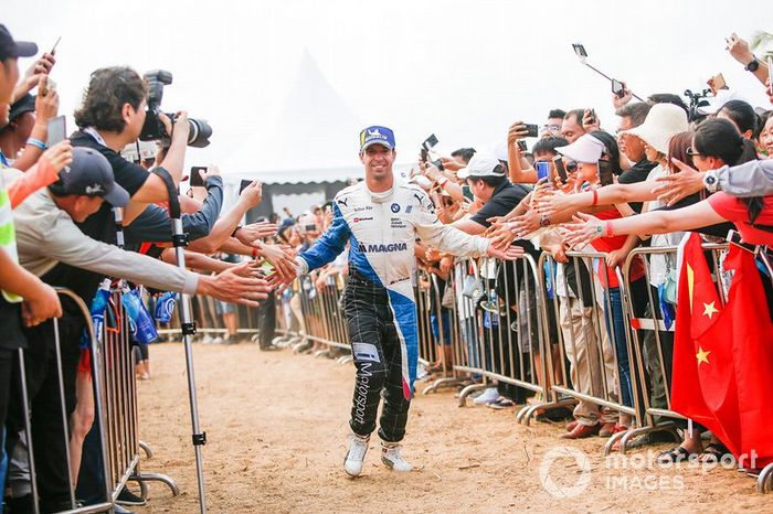 Antonio Felix da Costa, BMW I Andretti Motorsports, makes his way to the podium
