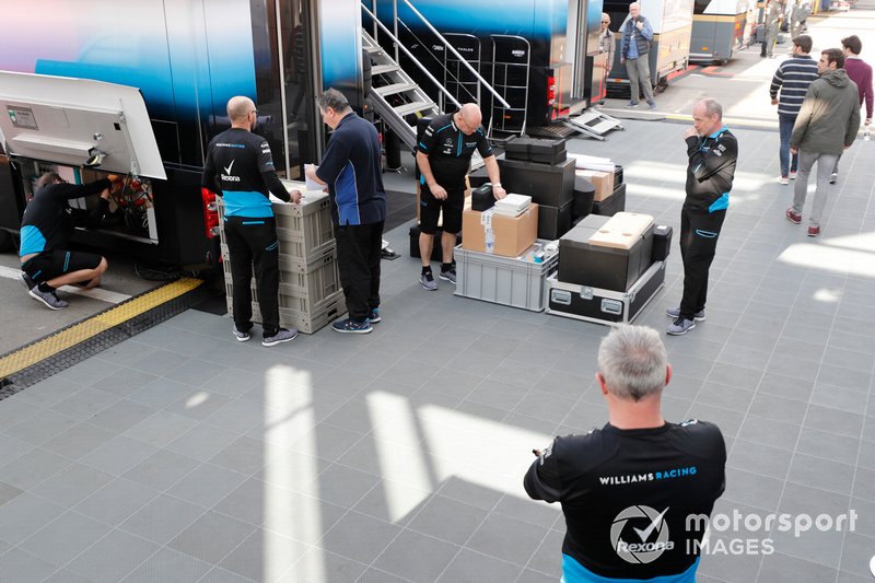 Williams Racing mecánica y contenedores