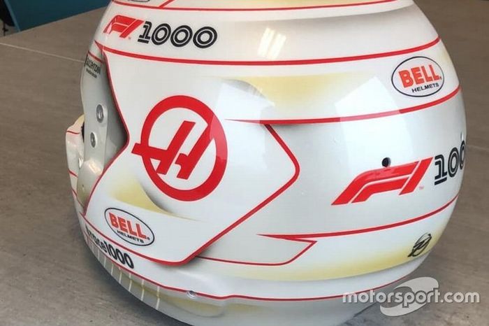 Casco de Romain Grosjean, Haas F1 Team