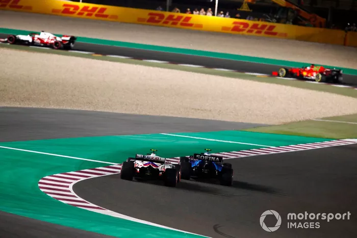 Nicholas Latifi, Williams FW43B, Mick Schumacher, Haas VF-21