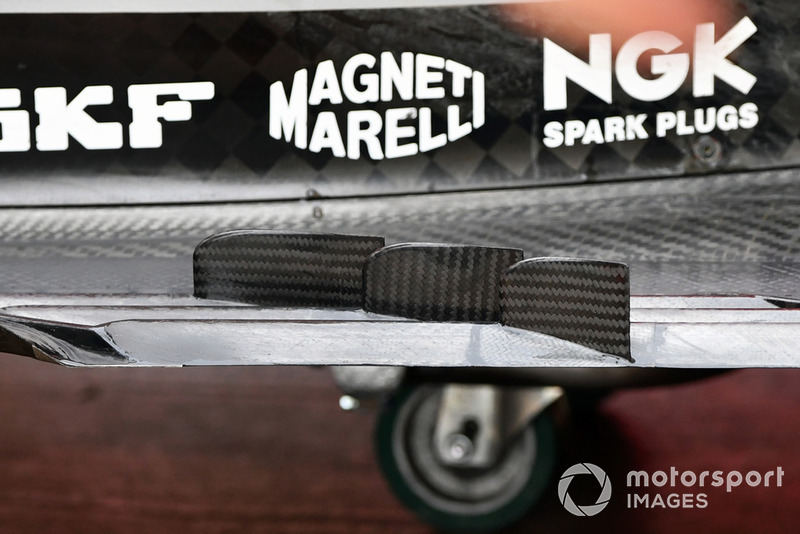 Ferrari SF-71H rear floor detail