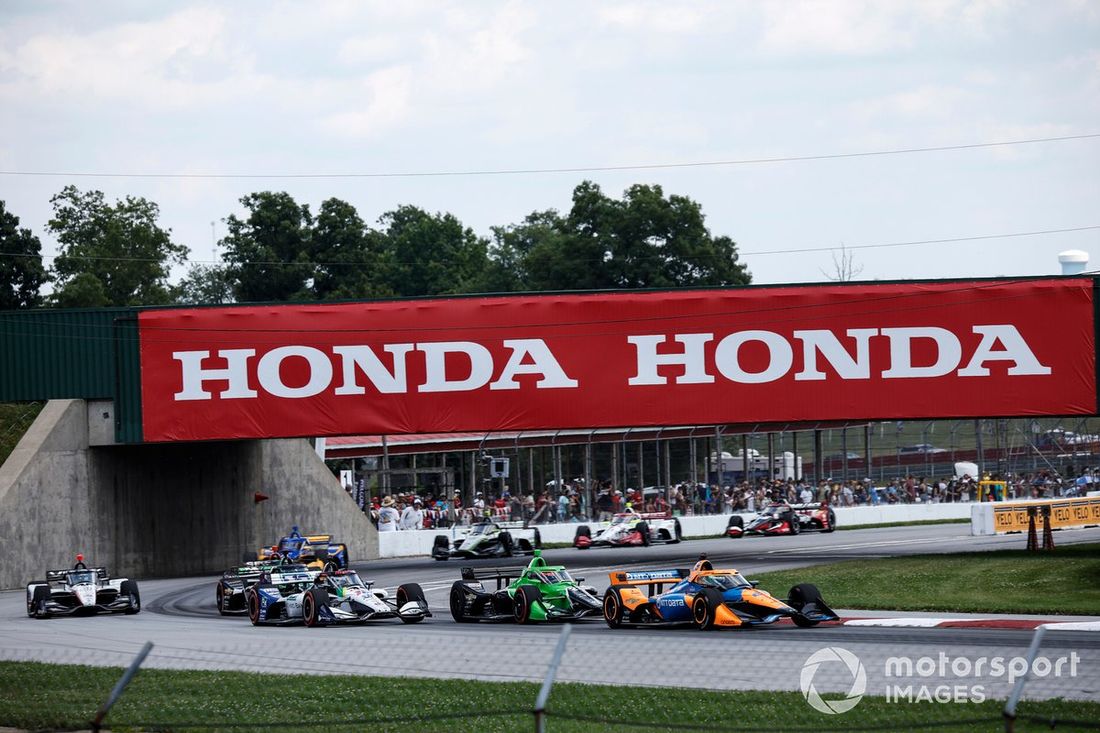 Nolan Siegel, Arrow McLaren Chevrolet, Rinus VeeKay, Ed Carpenter Racing Chevrolet, Graham Rahal, Rahal Letterman Lanigan Racing Honda