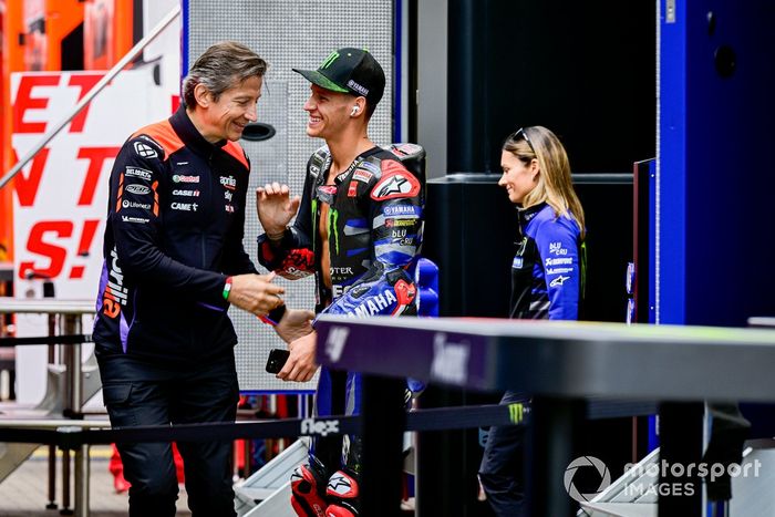 Fabio Quartararo, Yamaha Factory Racing, Massimo Rivola, CEO de Aprilia Racing