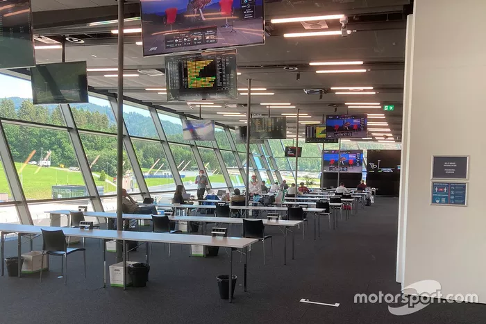 Sala de prensa del Red Bull Ring