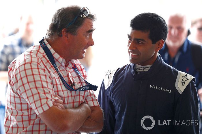 Nigel Mansell e Karun Chandhok