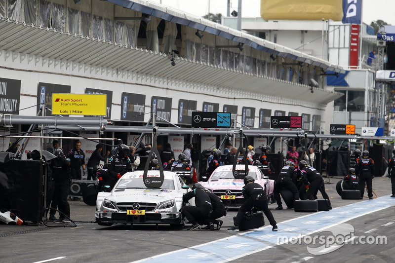 Pit stop, Gary Paffett Mercedes-AMG Team HWA, Mercedes-AMG C63 DTM