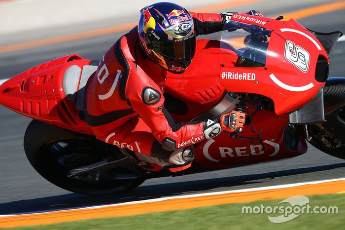 Stefan Bradl, con la moto del Aprilia Gresini Racing Team, su último equipo en MotoGP en 2016