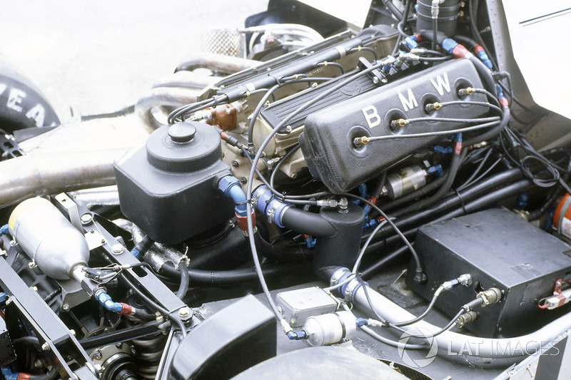 The turbocharged engine in the Brabham BT50