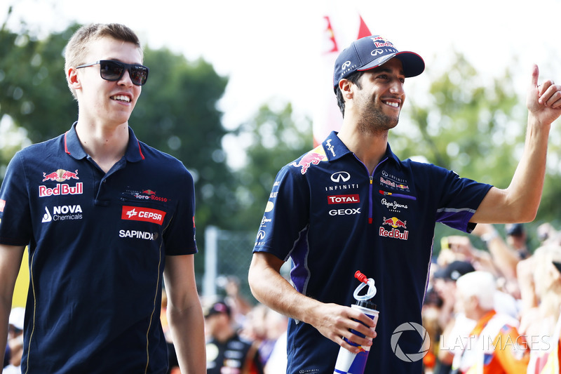 Daniil Kvyat, Scuderia Toro Rosso, Daniel Ricciardo, Red Bull Racing