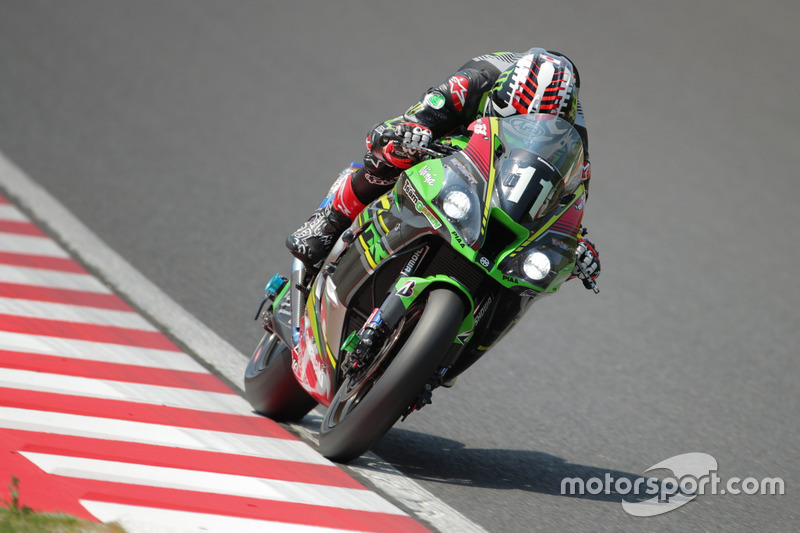 #11 Kawasaki Team Green: Jonathan Rea, Kazuma Watanabe, Leon Haslam