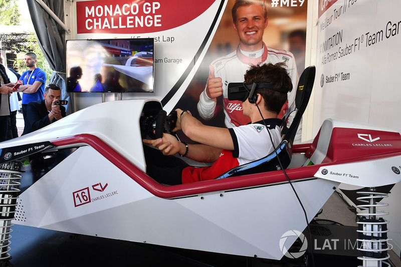 Charles Leclerc, Sauber at the Monaco GP Challenge