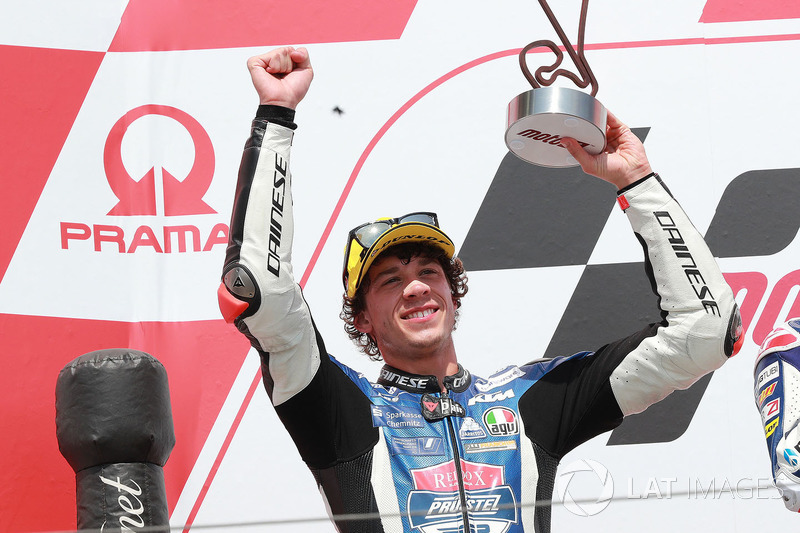 Podio: il secondo classificato Marco Bezzecchi, Prustel GP