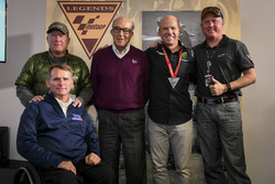 Carmelo Ezpeleta, CEO of Dorna Sports, Randy Mamola, Kenny Roberts, Kenny Roberts Jr., and Wayne Rainey