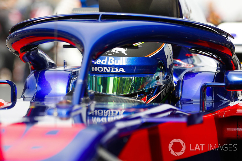 Brendon Hartley, Toro Rosso, on the grid