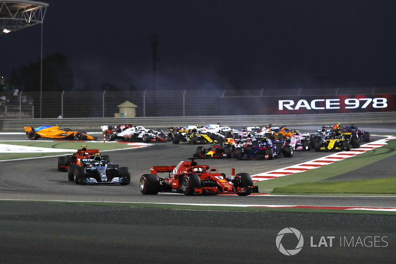 Sebastian Vettel, Ferrari SF-71H startta lider