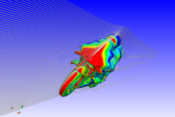Ducati Team CFD rendering delle alette