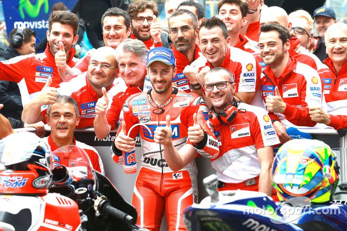 Ganador de la pole Andrea Dovizioso, Ducati Team