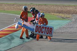 Alex Lowes, Tech 3 Yamaha, crash